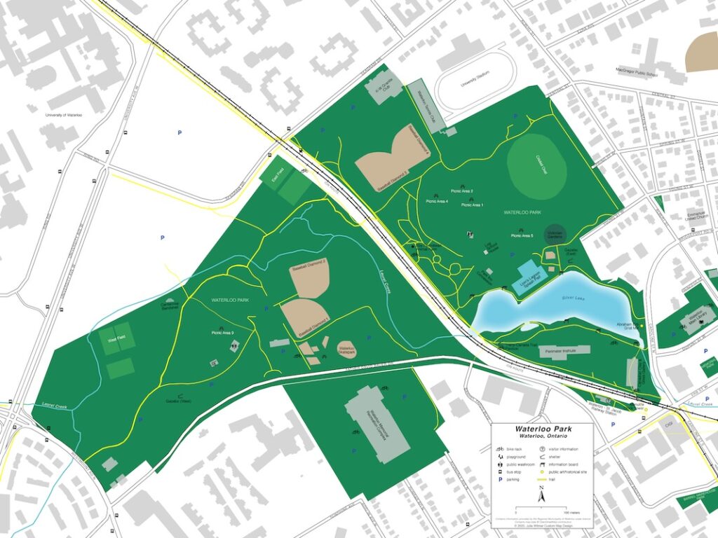 Waterloo Park facilities map